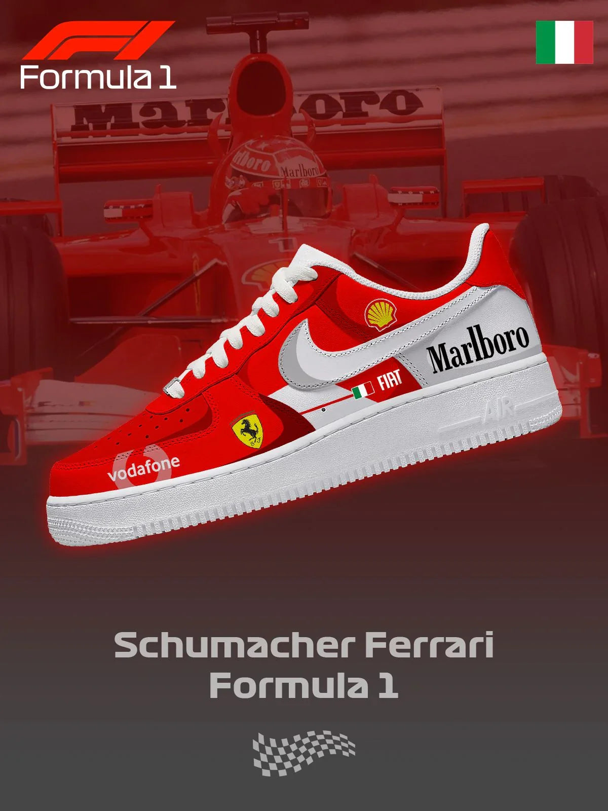Custom Printed SFR F.1 Design Shoes