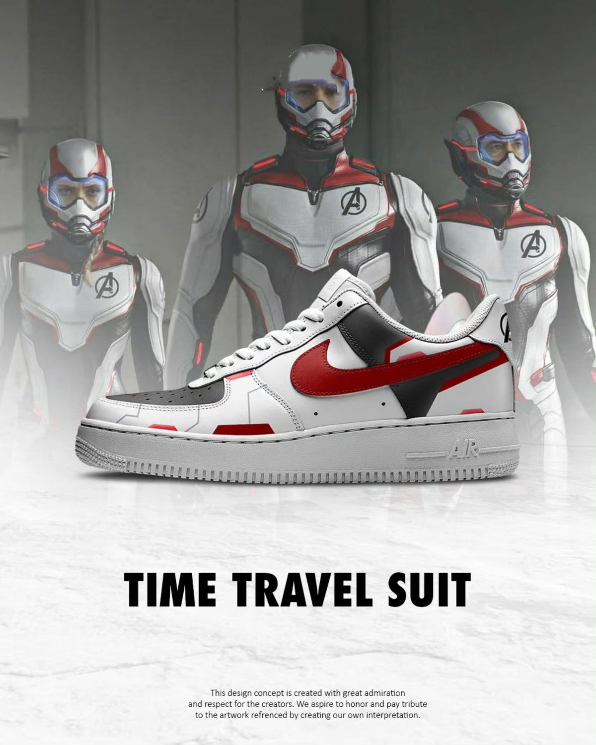Avengers Time Travel Suit shoe design