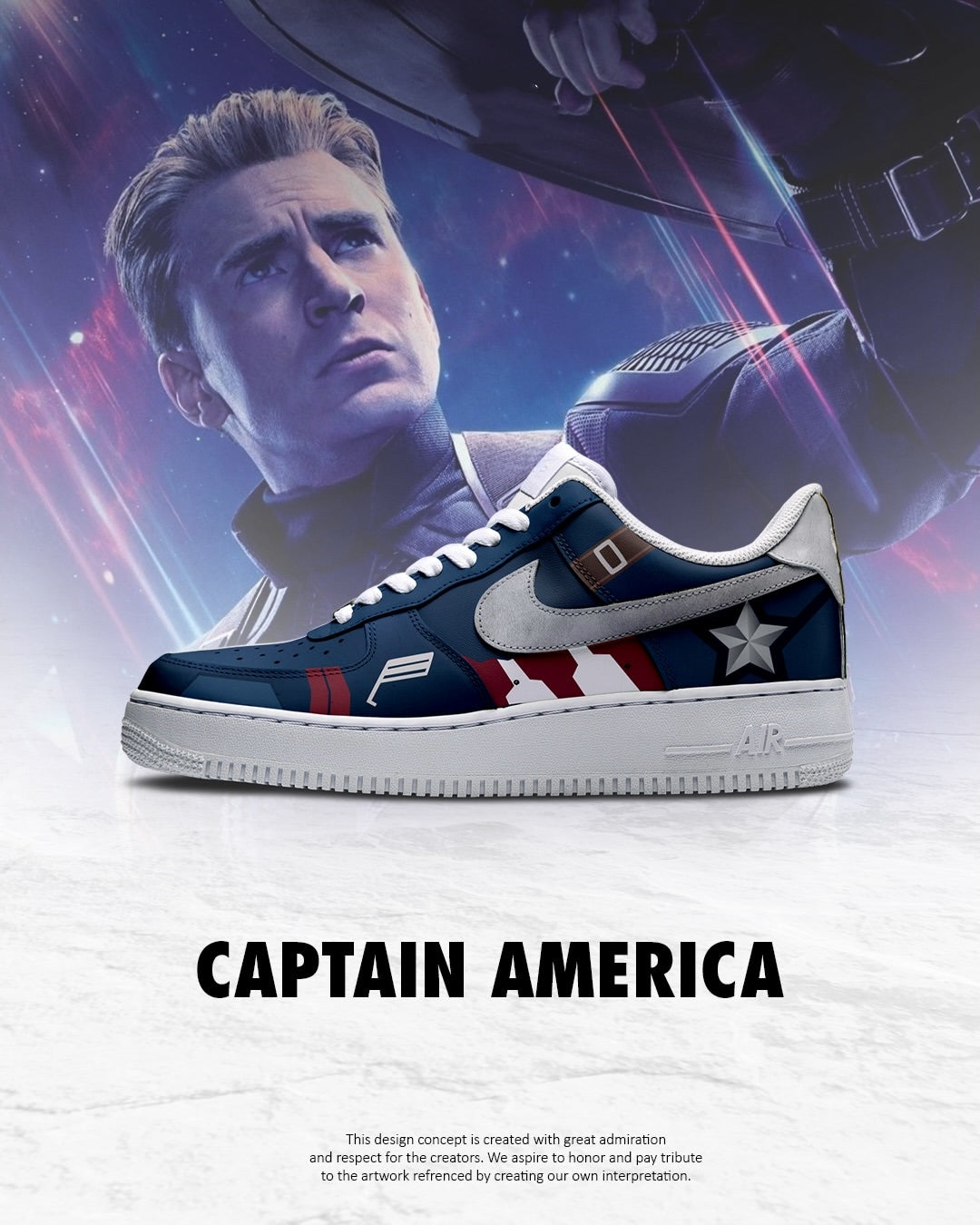Captain America Endgame shoe design