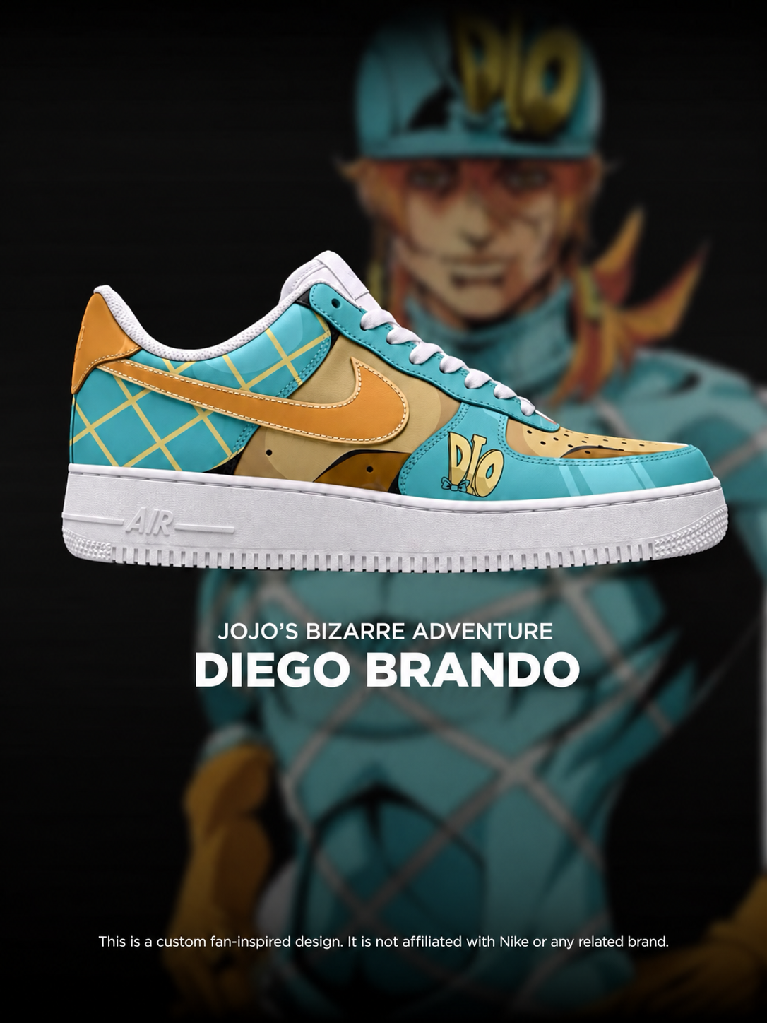 JoJo's Bizarre Adventure Diego Brando shoe design