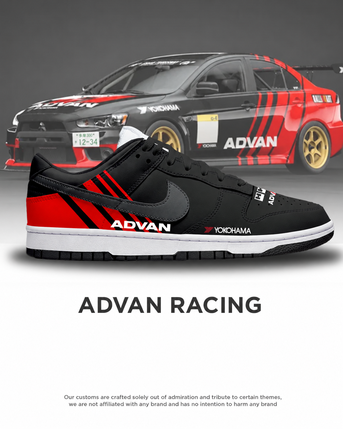 Advan Racing DK shoe design