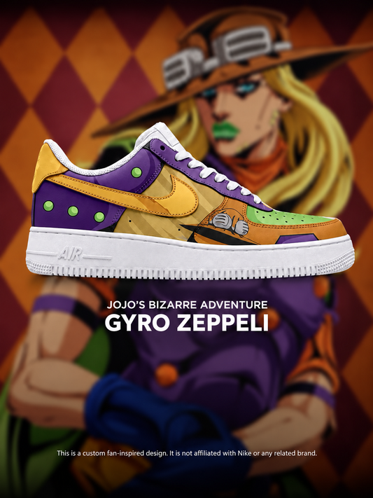 JoJo's Bizarre Adventure Gyro Zeppeli shoe design