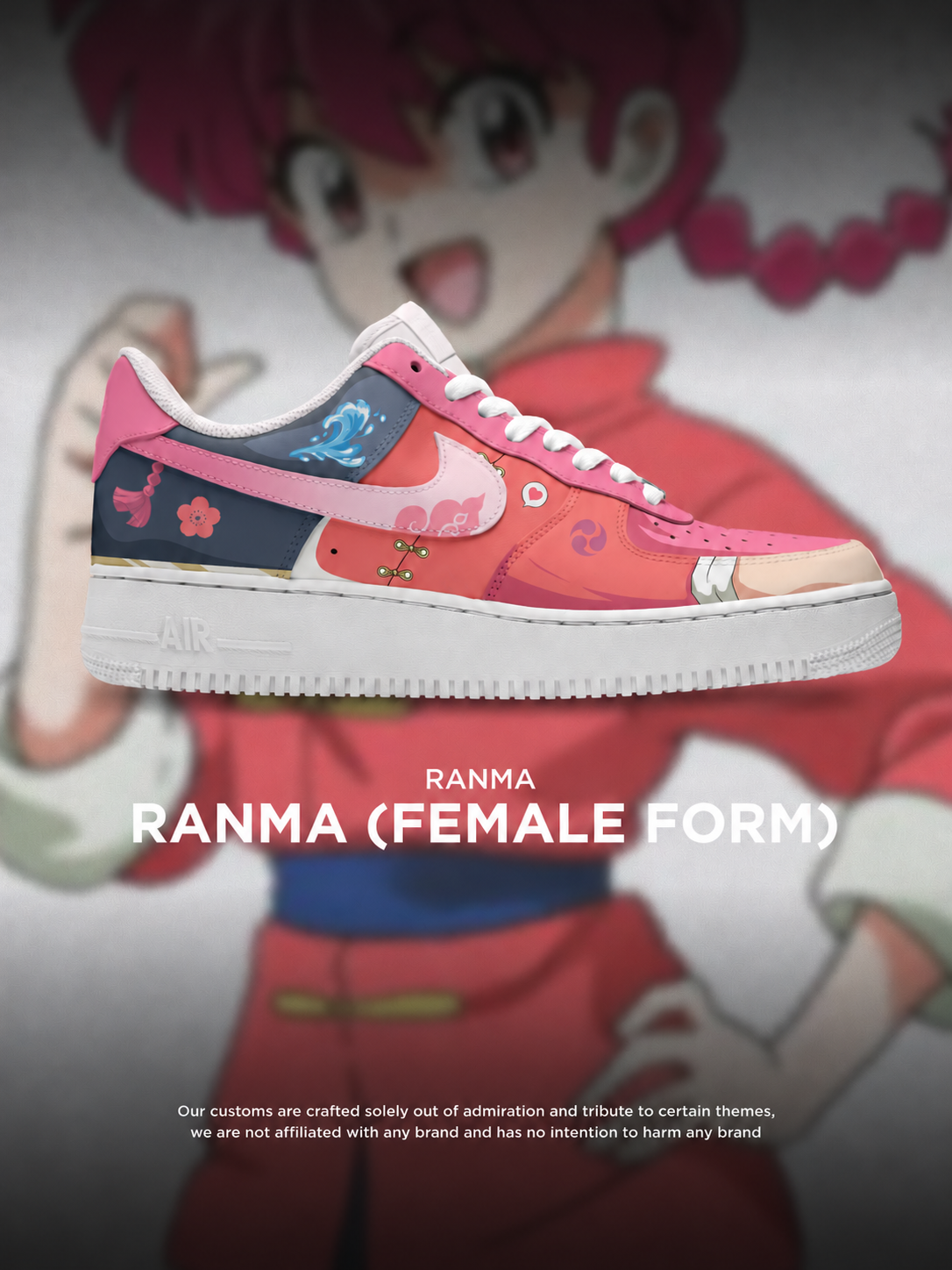 Ranma ½ Female Form shoe design