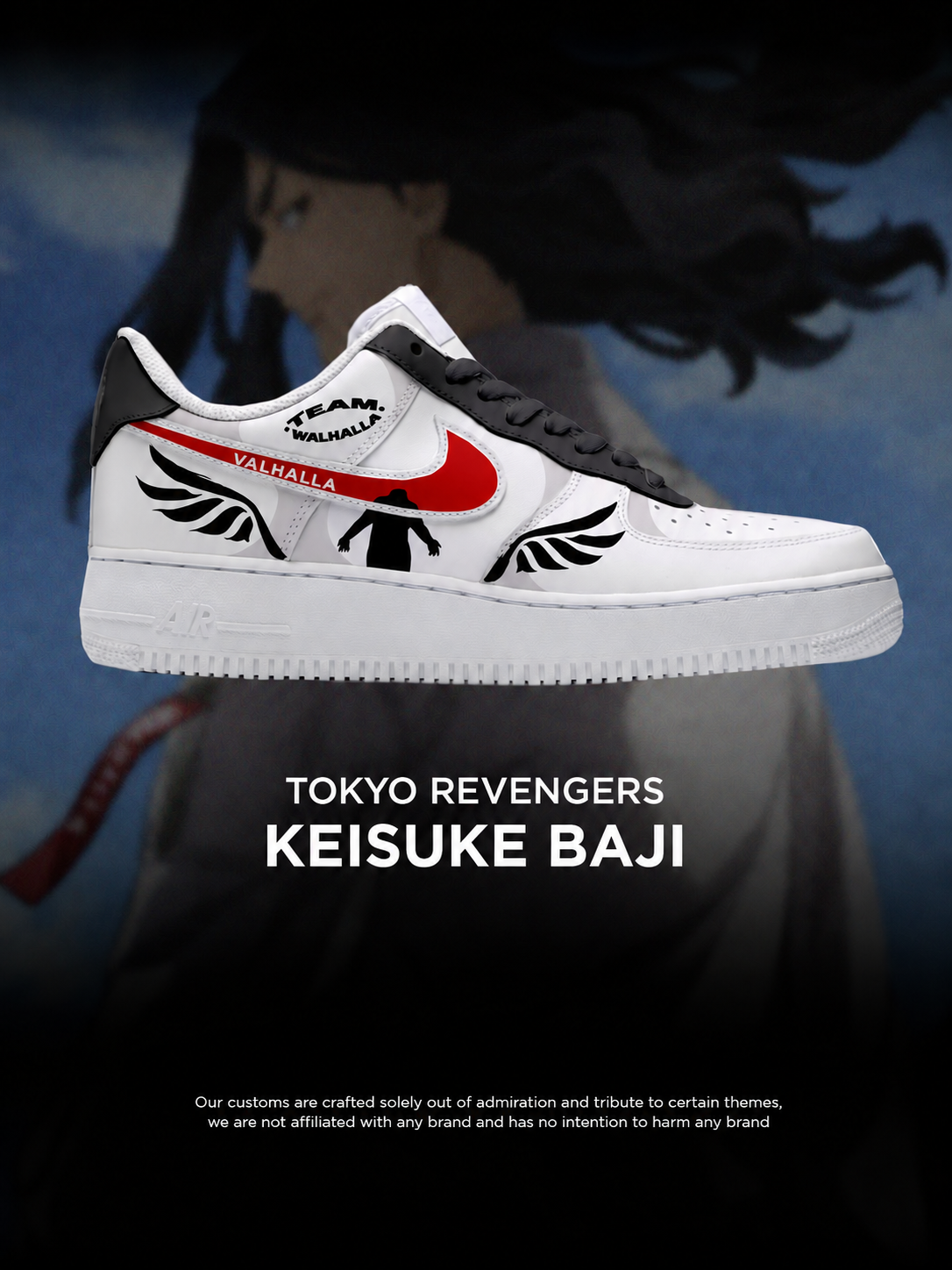 Tokyo Revengers Keisuke Baji shoe design