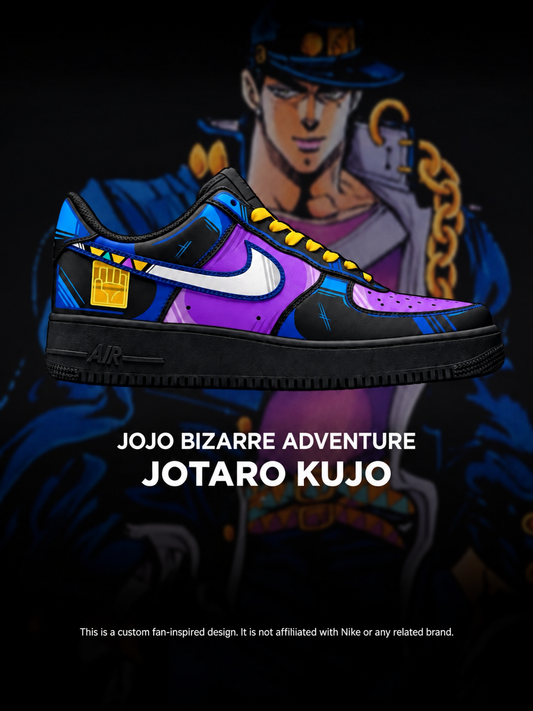 JoJo's Bizarre Adventure Jotaro Kujo Striped Edition shoe design