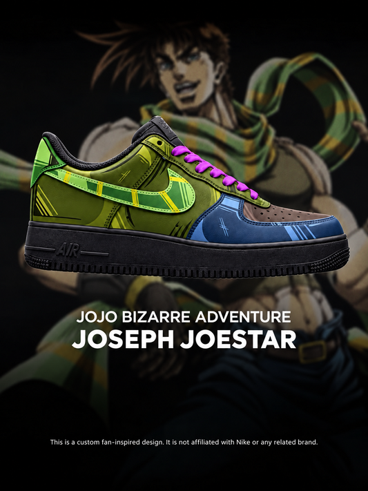 JoJo's Bizarre Adventure Joseph Joestar Striped Edition shoe design